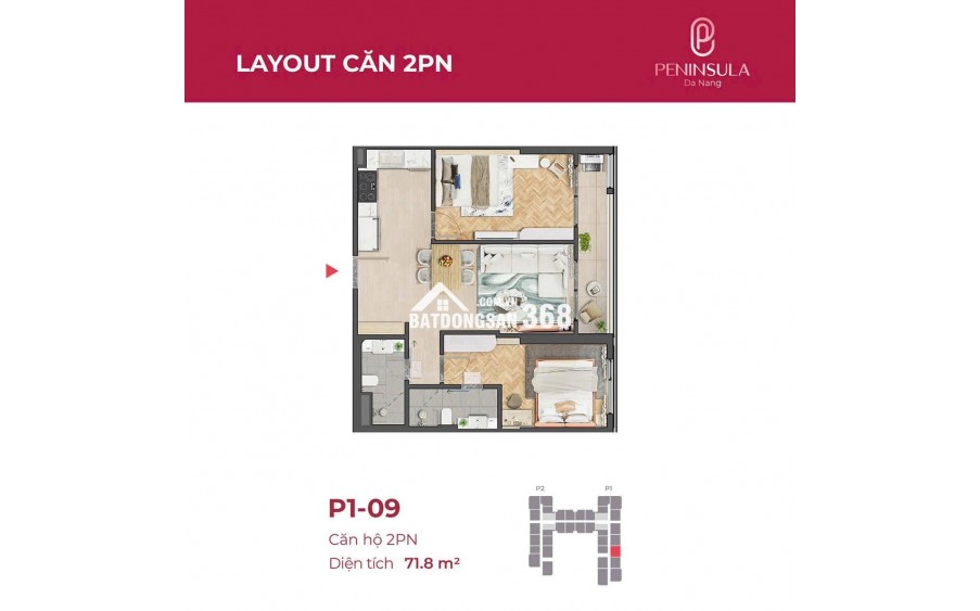 Căn hộ cao cấp Peninsula Đà Nẵng với pháp lý, sổ hồng lâu dài riêng từng căn, mật độ XD chỉ 44%